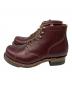 SKULL & MOSH (スカルアンドモッシュ) CAP TOE LACE UP BOOTS レッド(WINE) サイズ:27㎝：30000円