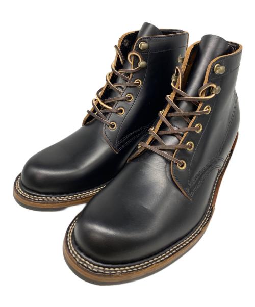 SKULL & MOSH（スカルアンドモッシュ）SKULL & MOSH (スカルアンドモッシュ) PLAIN TOE BOOTS ブラック サイズ:10の古着・服飾アイテム