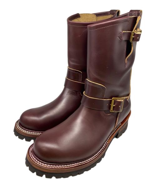 SKULL & MOSH（スカルアンドモッシュ）SKULL & MOSH (スカルアンドモッシュ) ENGINEER BOOTS レッド(WINE) サイズ:9の古着・服飾アイテム
