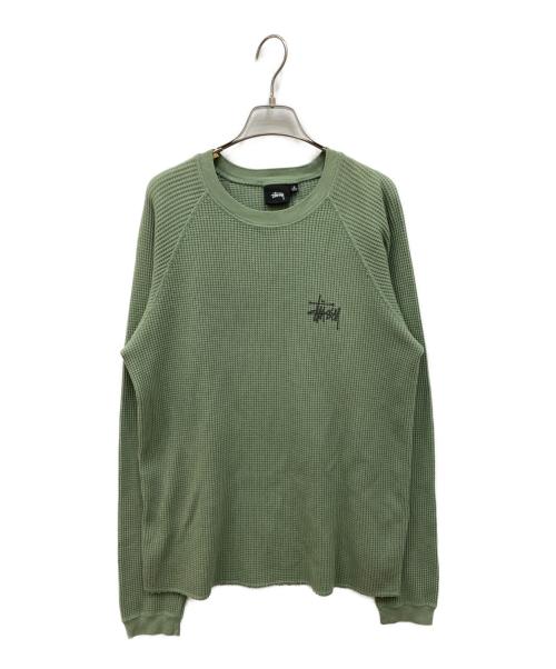 stussy（ステューシー）stussy (ステューシー) BASIC STÜSSY THERMAL グリーン サイズ:Sの古着・服飾アイテム