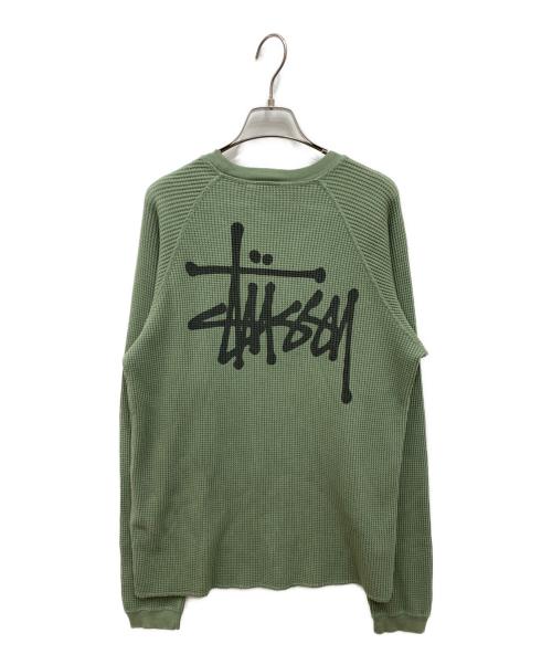 stussy（ステューシー）stussy (ステューシー) BASIC STÜSSY THERMAL グリーン サイズ:Sの古着・服飾アイテム