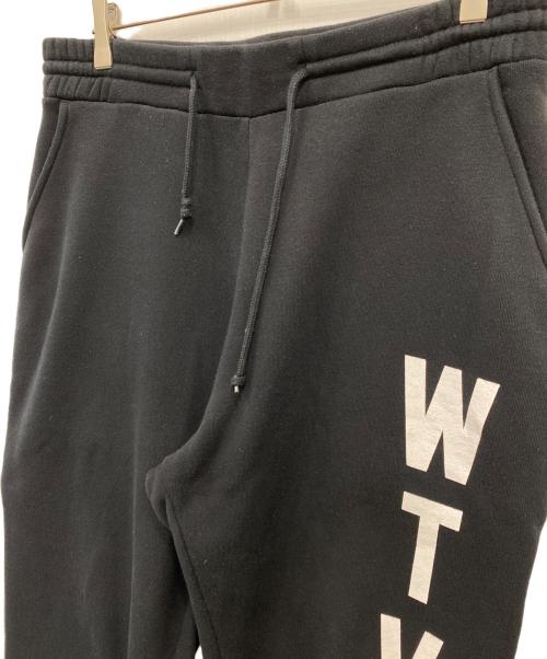 WTAPS（ダブルタップス）WTAPS (ダブルタップス) ステンシル トラウザーズスウェットパンツ ブラック サイズ:X02の古着・服飾アイテム