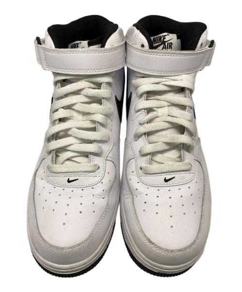 NIKE（ナイキ）NIKE (ナイキ) AIR FORCE 1 MID '07 WHITE/BLACK-WHITE ホワイト サイズ:28.5の古着・服飾アイテム