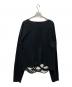 GRANCY (グランシー) 総柄ラインストーングラフィックロンT ブラック サイズ:L：8000円