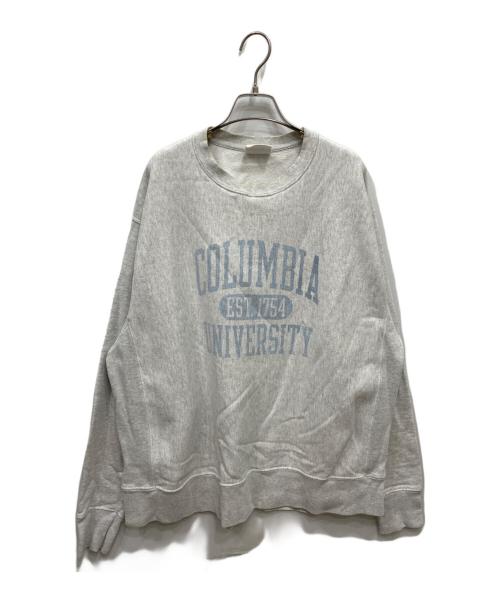 Champion REVERSE WEAVE（チャンピオン リバース ウィーブ）Champion REVERSE WEAVE (チャンピオン リバース ウィーブ) 3段プリントスウェット グレー サイズ:3XLの古着・服飾アイテム
