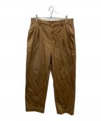 WACKO MARIAワコマリア）の古着「DOUBLE PLEATED CHINO TROUSERS」｜ブラウン