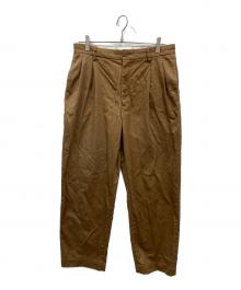 WACKO MARIA（ワコマリア）の古着「DOUBLE PLEATED CHINO TROUSERS」｜ブラウン