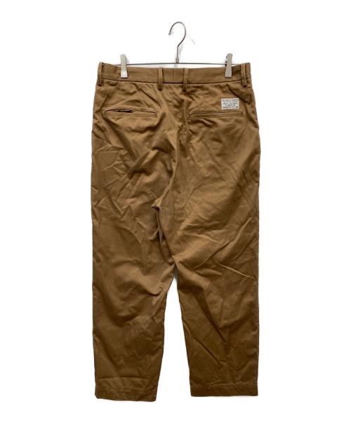 WACKO MARIA（ワコマリア）WACKO MARIA (ワコマリア) DOUBLE PLEATED CHINO TROUSERS ブラウン サイズ:Lの古着・服飾アイテム