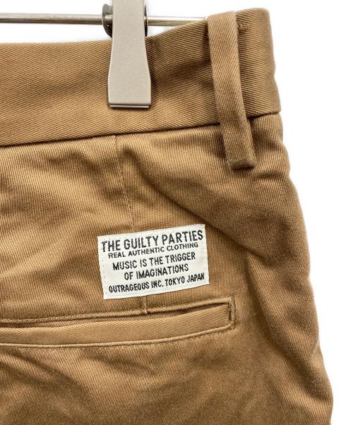 WACKO MARIA（ワコマリア）WACKO MARIA (ワコマリア) DOUBLE PLEATED CHINO TROUSERS ブラウン サイズ:Lの古着・服飾アイテム