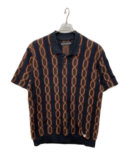 WACKO MARIA（ワコマリア）WACKO MARIA (ワコマリア) KNIT POLO SHIRT TYPE-3 ブラウン サイズ:XLの古着・服飾アイテム
