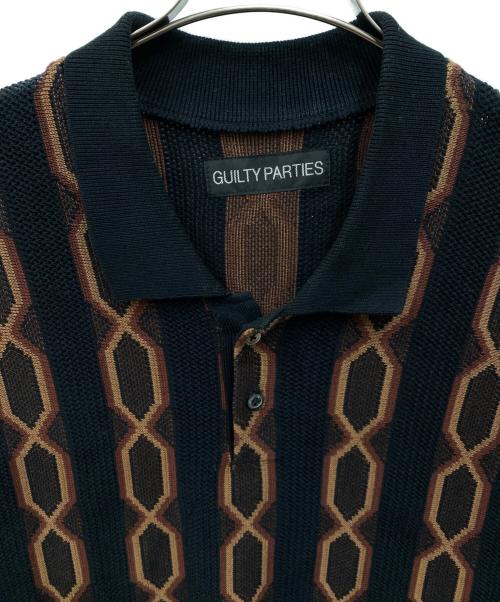 WACKO MARIA（ワコマリア）WACKO MARIA (ワコマリア) KNIT POLO SHIRT TYPE-3 ブラウン サイズ:XLの古着・服飾アイテム