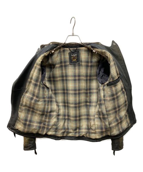 Schott（ショット）Schott (ショット) クラシックレーサー セミダブル レザージャケット ブラック サイズ:Sの古着・服飾アイテム
