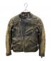Schott（ショット）の古着「クラシックレーサー セミダブル レザージャケット」｜ブラック