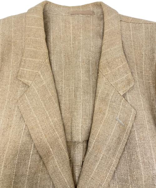 COMME des GARCONS HOMME（コムデギャルソン オム）COMME des GARCONS HOMME (コムデギャルソン オム) 90’s リネンジャケット ベージュ サイズ:Mの古着・服飾アイテム