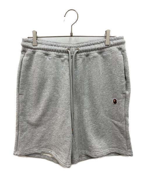 A BATHING APE（アベイシングエイプ）A BATHING APE (アベイシングエイプ) ハーフパンツ グレー サイズ:Lの古着・服飾アイテム