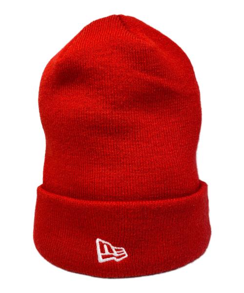 A BATHING APE（アベイシングエイプ）A BATHING APE (アベイシングエイプ) New Era (ニューエラ) ニット帽 レッド サイズ:FREEの古着・服飾アイテム