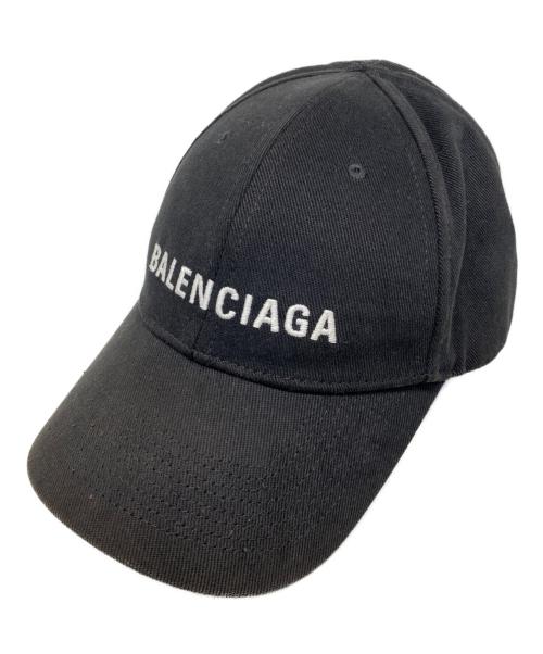 BALENCIAGA（バレンシアガ）BALENCIAGA (バレンシアガ) ARCHETYPE logo cap ブラック サイズ:L（59㎝）の古着・服飾アイテム