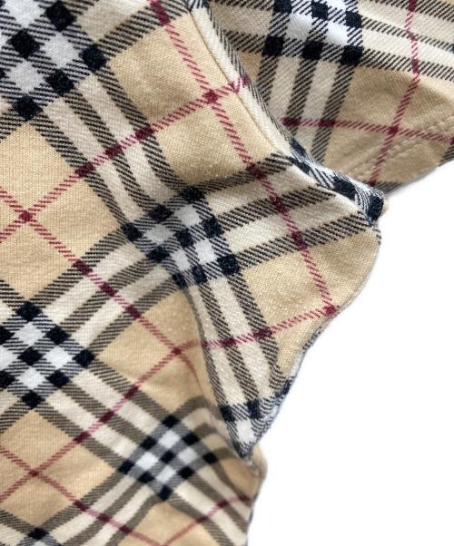 BURBERRY LONDON（バーバリーロンドン）BURBERRY LONDON (バーバリーロンドン) ノバチェック半袖カットソー ブラウン サイズ:15の古着・服飾アイテム
