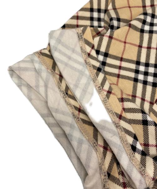 BURBERRY LONDON（バーバリーロンドン）BURBERRY LONDON (バーバリーロンドン) ノバチェック半袖カットソー ブラウン サイズ:15の古着・服飾アイテム