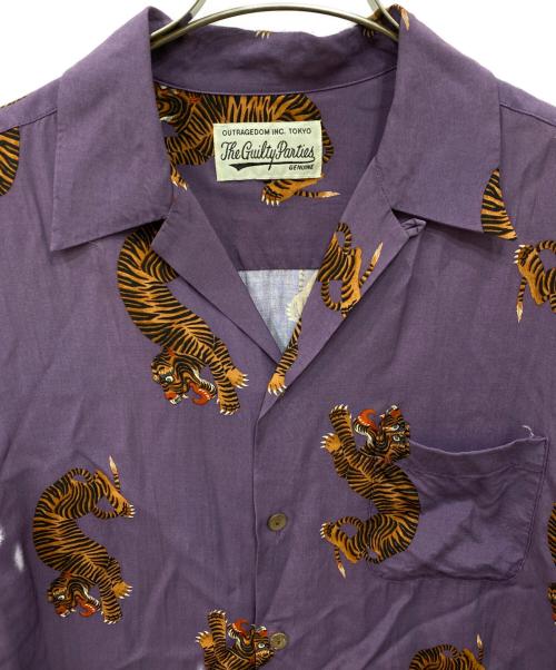 WACKO MARIA（ワコマリア）WACKO MARIA (ワコマリア) 19SS HAWAIIAN SHIRT S/S パープル サイズ:Lの古着・服飾アイテム