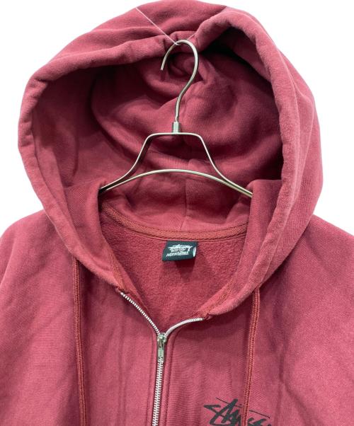 stussy（ステューシー）stussy (ステューシー) DOVER STREET MARKET (ドーバー ストリート マーケット) ZIP HOODIE レッド サイズ:XLの古着・服飾アイテム