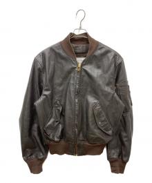 Taylors Leatherwear（テイラーズレザーウェア）の古着「レザージャケット」｜ブラウン