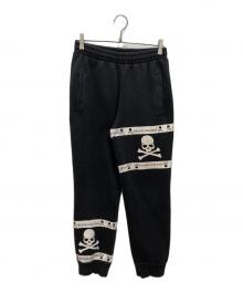 Mastermind JAPAN（マスターマインド ジャパン）の古着「スカルテープスウェットパンツ」｜ブラック