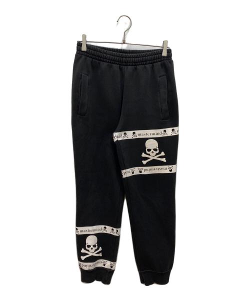 Mastermind JAPAN（マスターマインド ジャパン）Mastermind JAPAN (マスターマインド ジャパン) スカルテープスウェットパンツ ブラック サイズ:Lの古着・服飾アイテム