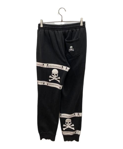 Mastermind JAPAN（マスターマインド ジャパン）Mastermind JAPAN (マスターマインド ジャパン) スカルテープスウェットパンツ ブラック サイズ:Lの古着・服飾アイテム
