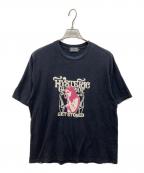 Hysteric Glamourヒステリックグラマー）の古着「プリントTシャツ」｜ブラック