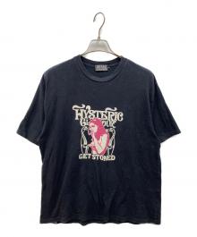 Hysteric Glamour（ヒステリックグラマー）の古着「プリントTシャツ」｜ブラック