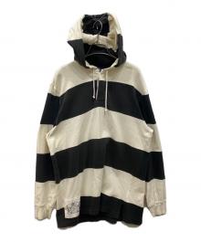 POLO RALPH LAUREN（ポロ・ラルフローレン）の古着「パーカー」｜ホワイト×ブラック