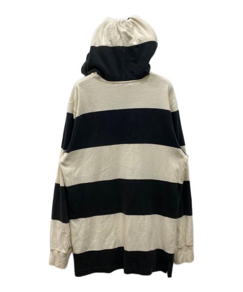 POLO RALPH LAUREN（ポロ・ラルフローレン）POLO RALPH LAUREN (ポロ・ラルフローレン) パーカー ホワイト×ブラック サイズ:Lの古着・服飾アイテム