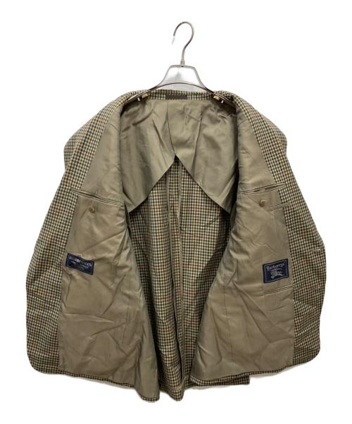 BURBERRY（バーバリー）BURBERRY (バーバリー) チェックテーラードジャケット ベージュ サイズ:不明の古着・服飾アイテム
