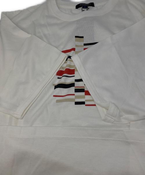 BURBERRY LONDON（バーバリーロンドン）BURBERRY LONDON (バーバリーロンドン) プリントTシャツ ホワイト サイズ:L 未使用品の古着・服飾アイテム