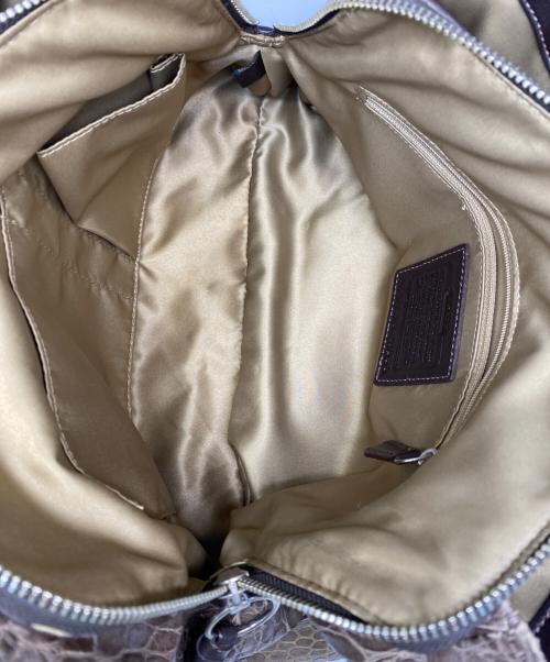 COACH（コーチ）COACH (コーチ) クロコ型押し バッグ グレーの古着・服飾アイテム