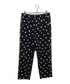 6(ROKU) BEAUTY&YOUTHロク ビューティーアンドユース）の古着「DOT PRINT PANTS」｜ブラック