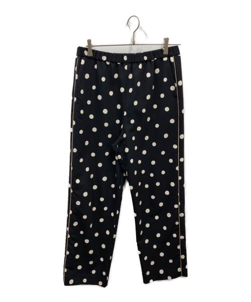 6(ROKU) BEAUTY&YOUTH（ロク ビューティーアンドユース）6(ROKU) BEAUTY&YOUTH (ロク ビューティーアンドユース) DOT PRINT PANTS ブラック サイズ:Sの古着・服飾アイテム