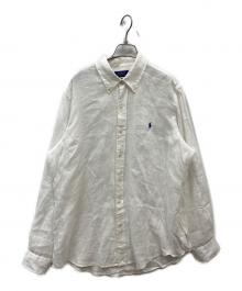 POLO RALPH LAUREN（ポロ・ラルフローレン）の古着「リネンシャツ」｜ホワイト
