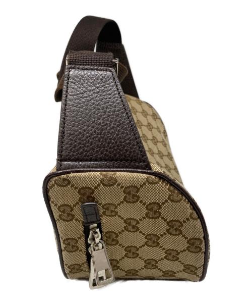 GUCCI（グッチ）GUCCI (グッチ) GGキャンバスウエストバッグ ベージュの古着・服飾アイテム