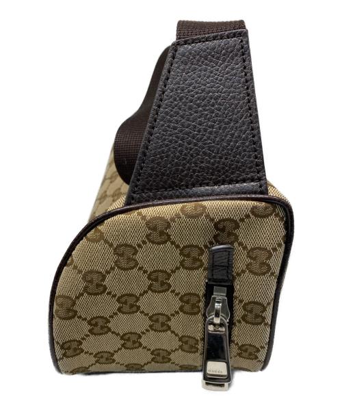 GUCCI（グッチ）GUCCI (グッチ) GGキャンバスウエストバッグ ベージュの古着・服飾アイテム