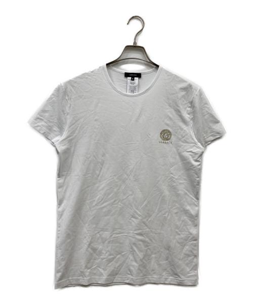 VERSACE（ヴェルサーチェ）VERSACE (ヴェルサーチェ) ロゴTシャツ ホワイト サイズ:5の古着・服飾アイテム