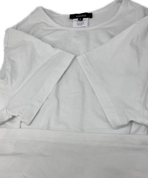 VERSACE（ヴェルサーチェ）VERSACE (ヴェルサーチェ) ロゴTシャツ ホワイト サイズ:5の古着・服飾アイテム