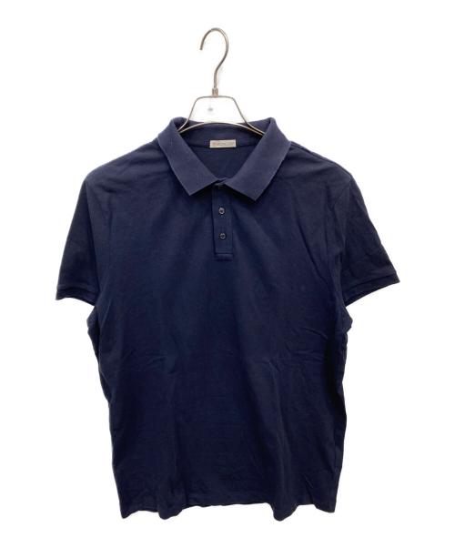 MONCLER（モンクレール）MONCLER (モンクレール) ロゴパッチポロシャツ ネイビー サイズ:XLの古着・服飾アイテム