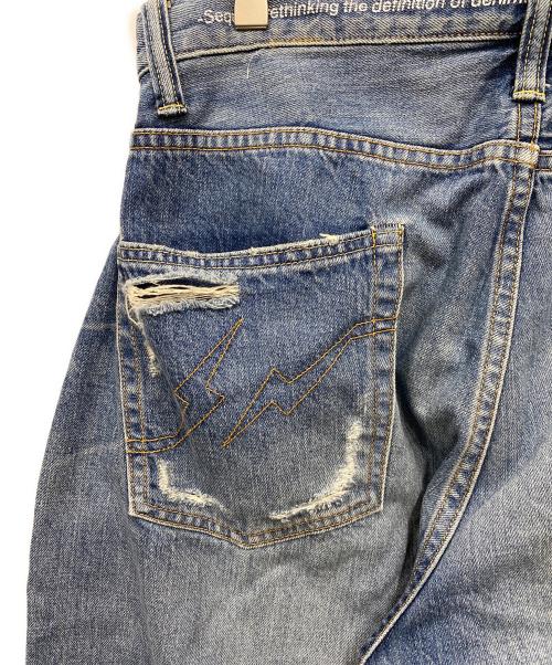 SEQUEL（シークエル）SEQUEL (シークエル) FRAGMENT DESIGN (フラグメントデザイン) ダメージデニムパンツ インディゴ サイズ:XLの古着・服飾アイテム