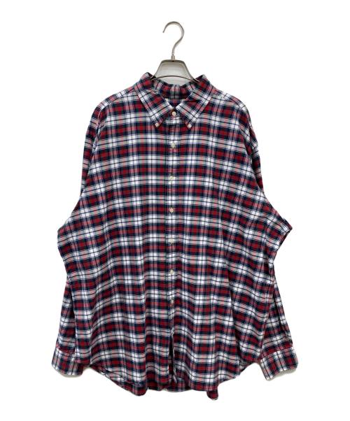 POLO RALPH LAUREN（ポロ・ラルフローレン）POLO RALPH LAUREN (ポロ・ラルフローレン) ポニー刺繍チェックシャツ レッド×グリーン サイズ:２XLの古着・服飾アイテム
