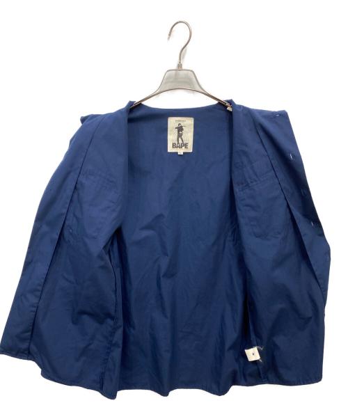 A BATHING APE（アベイシングエイプ）A BATHING APE (アベイシングエイプ) ボーイスカウトシャツ ネイビー サイズ:Lの古着・服飾アイテム