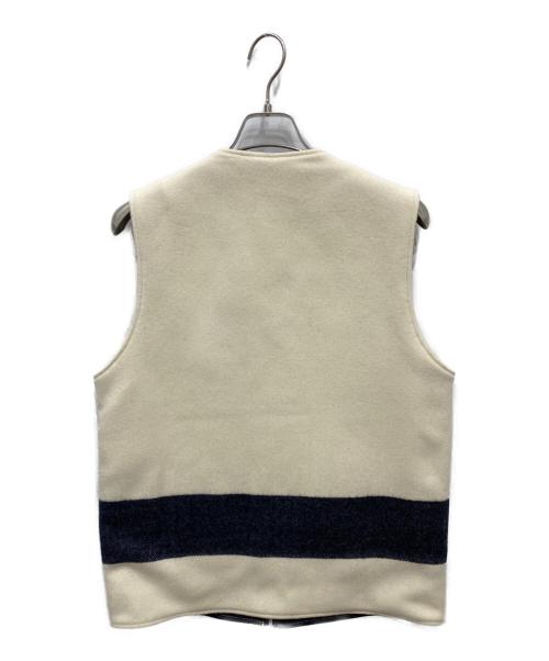 BUZZ RICKSON'S（バズリクソンズ）BUZZ RICKSON'S (バズリクソンズ) U.S. NAVY BLANKET VEST REVERSIBLE アイボリー×ネイビー サイズ:40の古着・服飾アイテム
