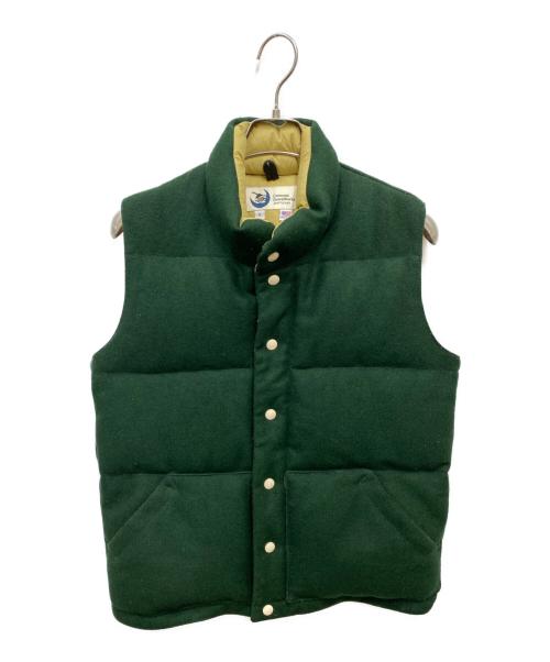 Crescent Down Works（クレセントダウンワークス）Crescent Down Works (クレセントダウンワークス) 中綿ベスト グリーン サイズ:Sの古着・服飾アイテム