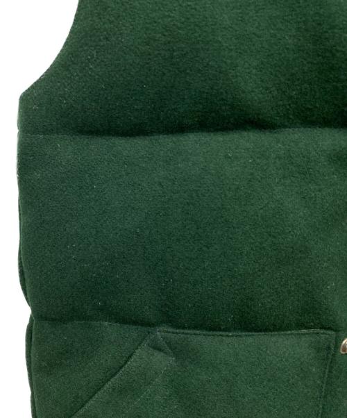 Crescent Down Works（クレセントダウンワークス）Crescent Down Works (クレセントダウンワークス) 中綿ベスト グリーン サイズ:Sの古着・服飾アイテム